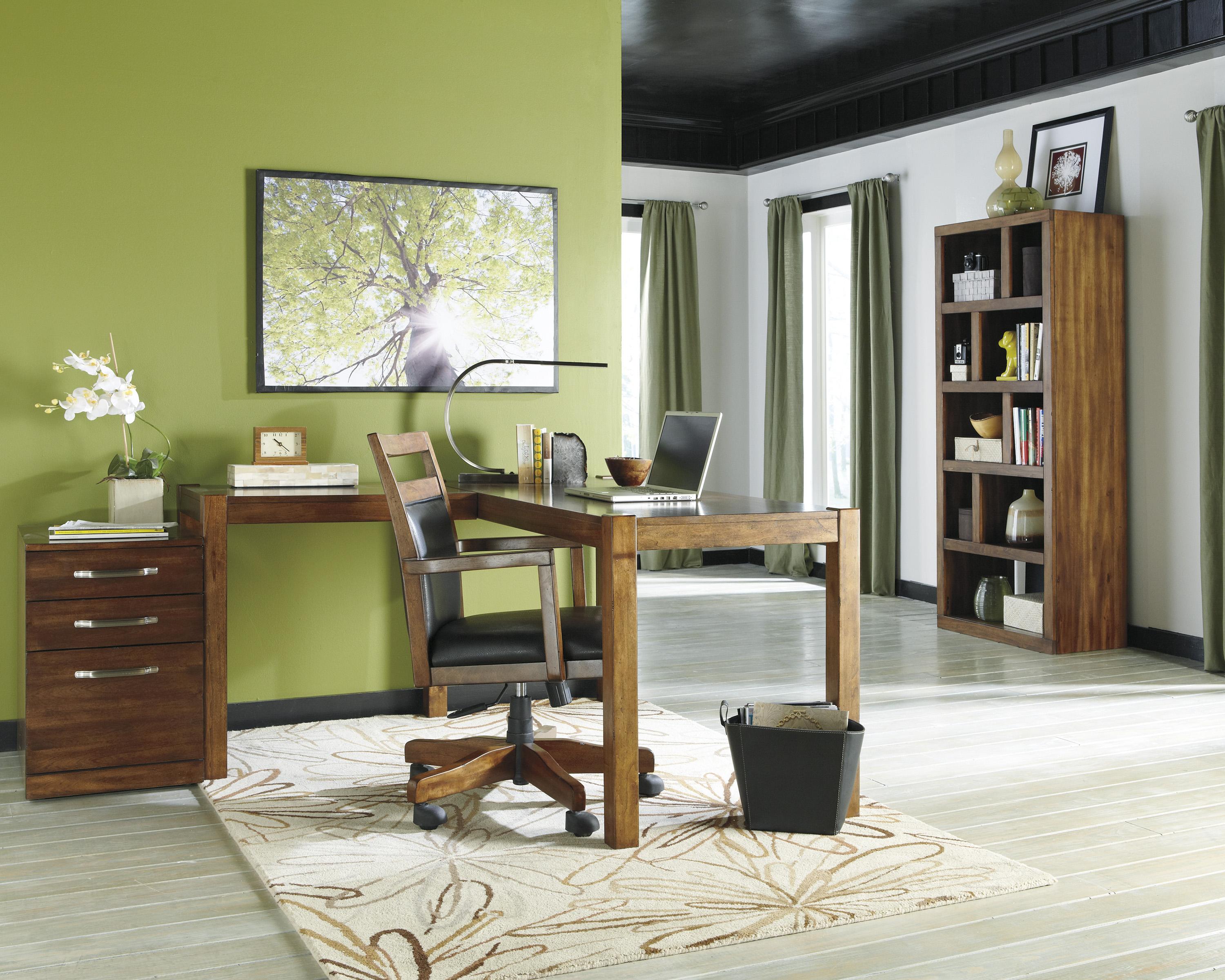 Signature Design Lobink Contemporary Open Bookcase With Asymmetrical Shelves Fisher Home Furnishings Open Bookcases
