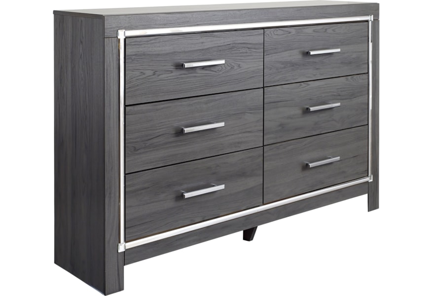 Signature Design By Ashley Lodana B214 31 Glam 6 Drawer Dresser