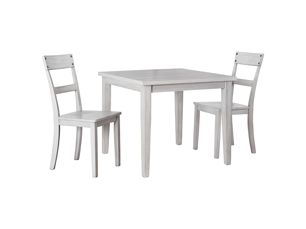 Signature Design By Ashley Loratti 3 Piece Square Dining Table Set Royal Furniture Dining 3 Piece Sets