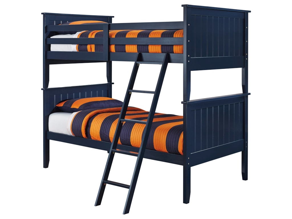 Vendor 3 Leo Twin Bunk Bed Becker Furniture World Beds Vendor 3 Leo Twin Bunk Bed