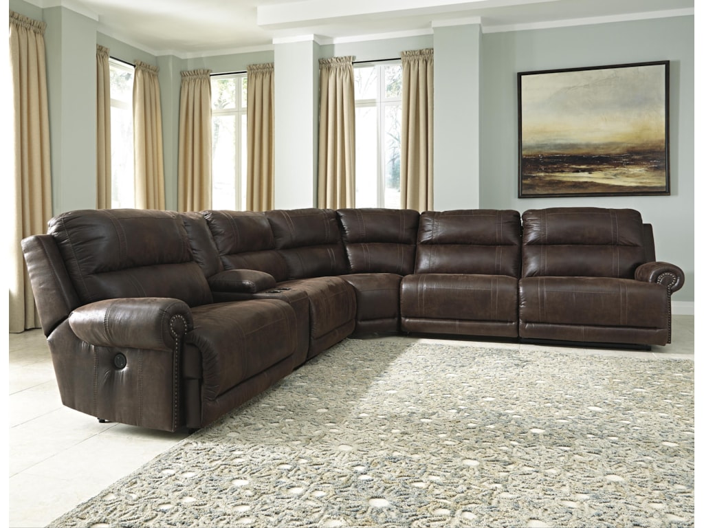 Ashley Furniture Signature Design Luttrell 6 Piece Reclining