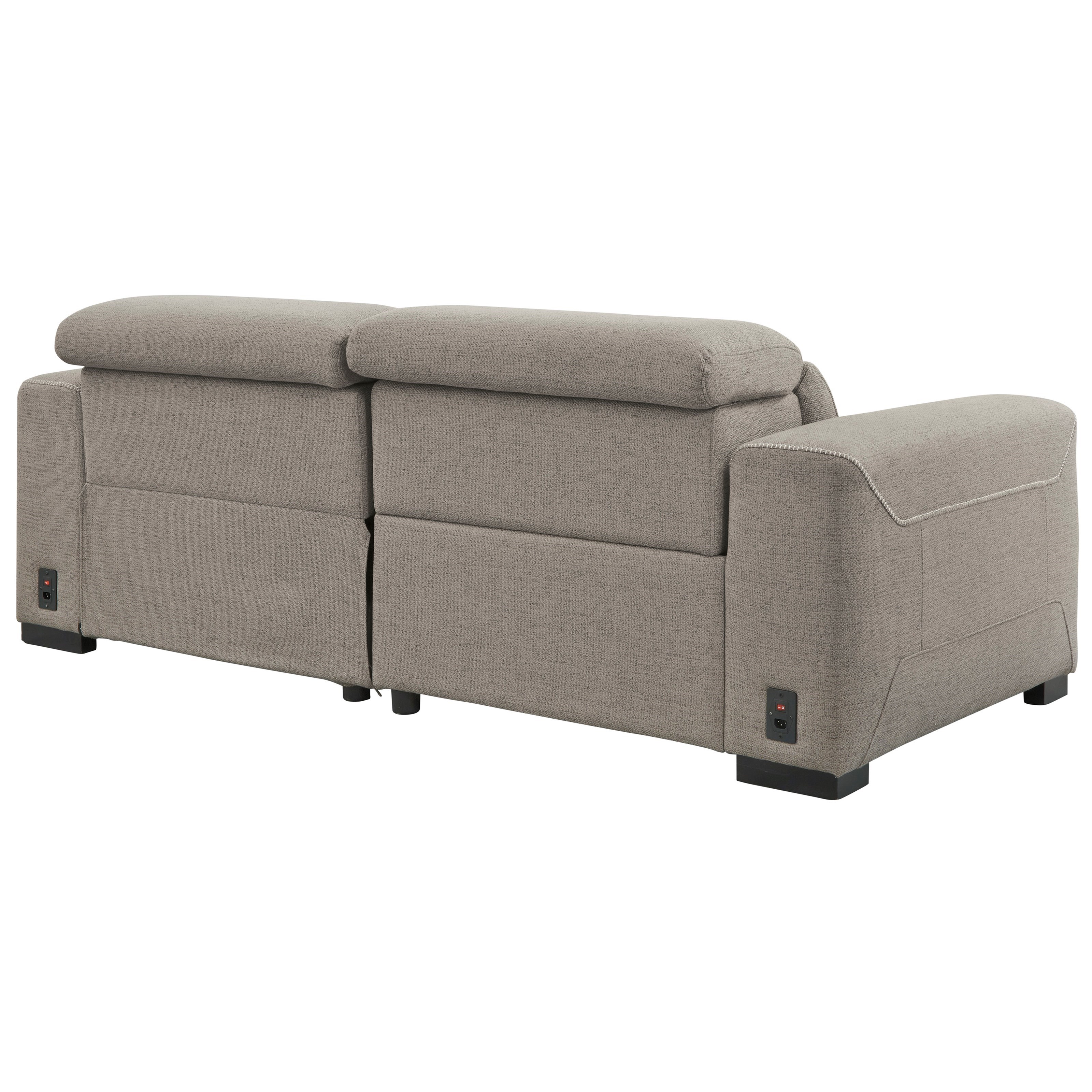 Ashley Signature Design Mabton 2 Piece Power Reclining Sectional W Chaise Rooms And Rest Reclining Sectional Sofas