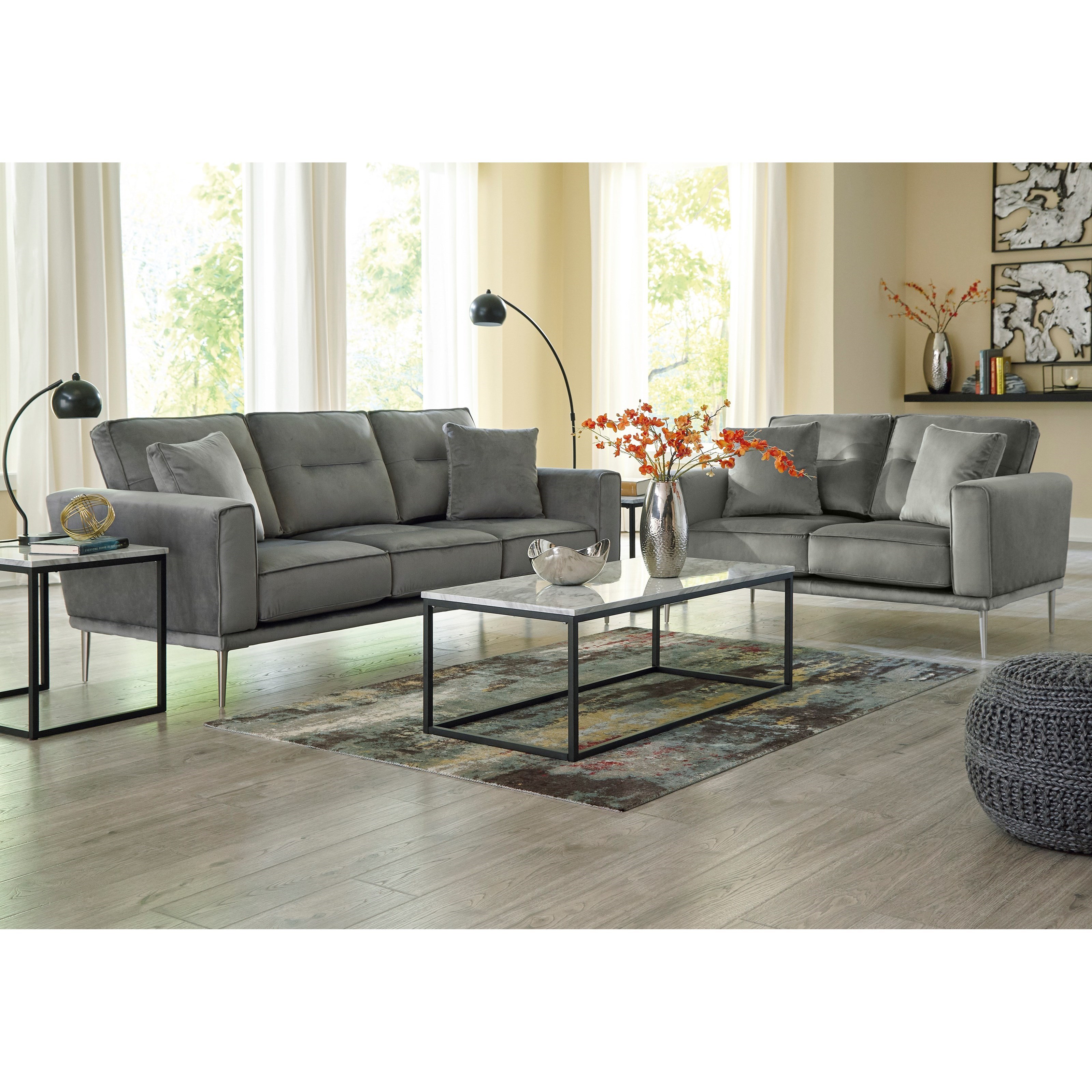 Signature Design By Ashley Macleary Living Room Group Wayside Furniture Stationary Living Room Groups