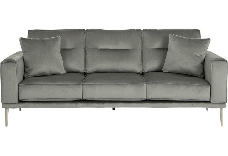Signature Design By Ashley Macleary Modern Sofa With Metal Legs A1 Furniture Mattress Sofas