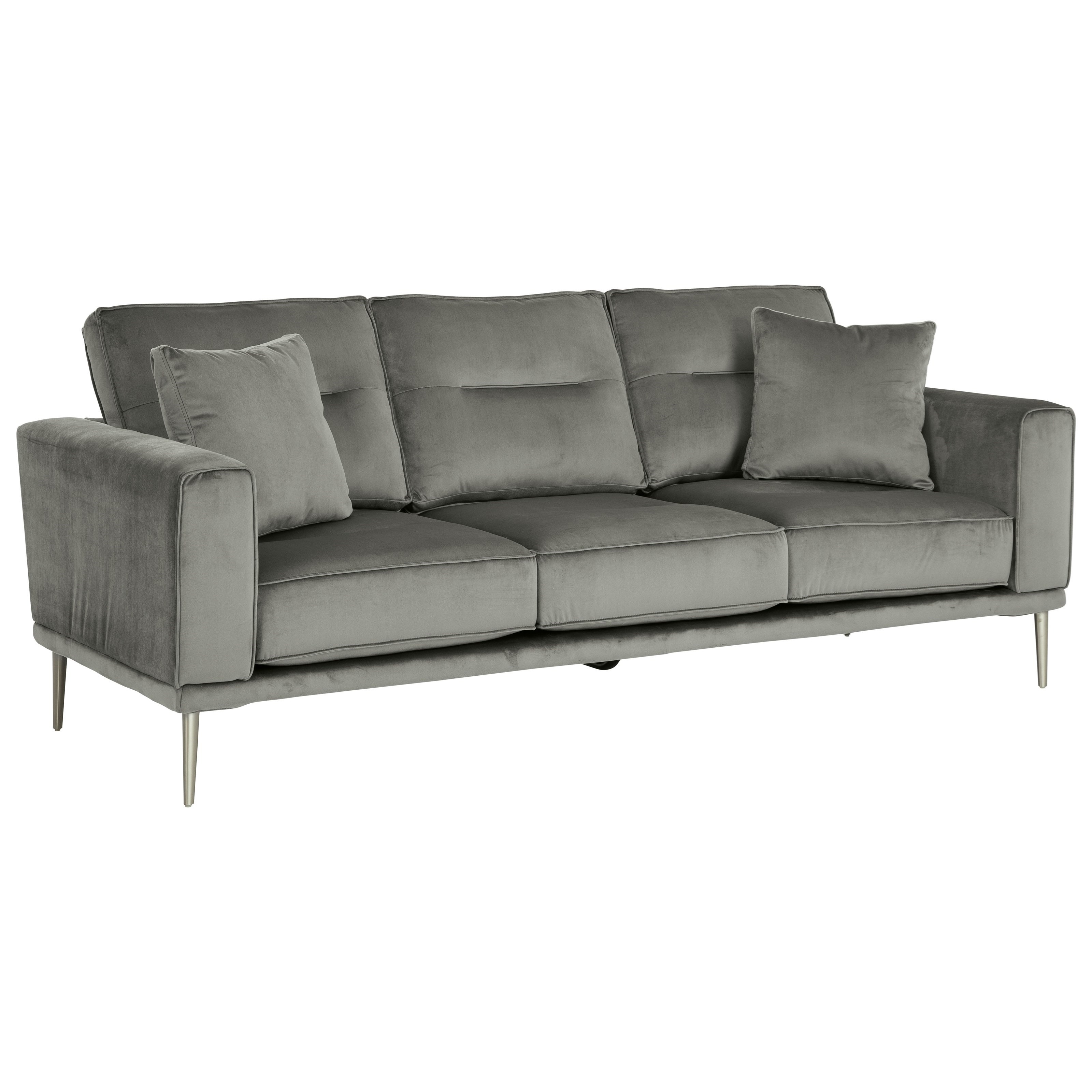 Signature Design By Ashley Macleary Modern Sofa With Metal Legs