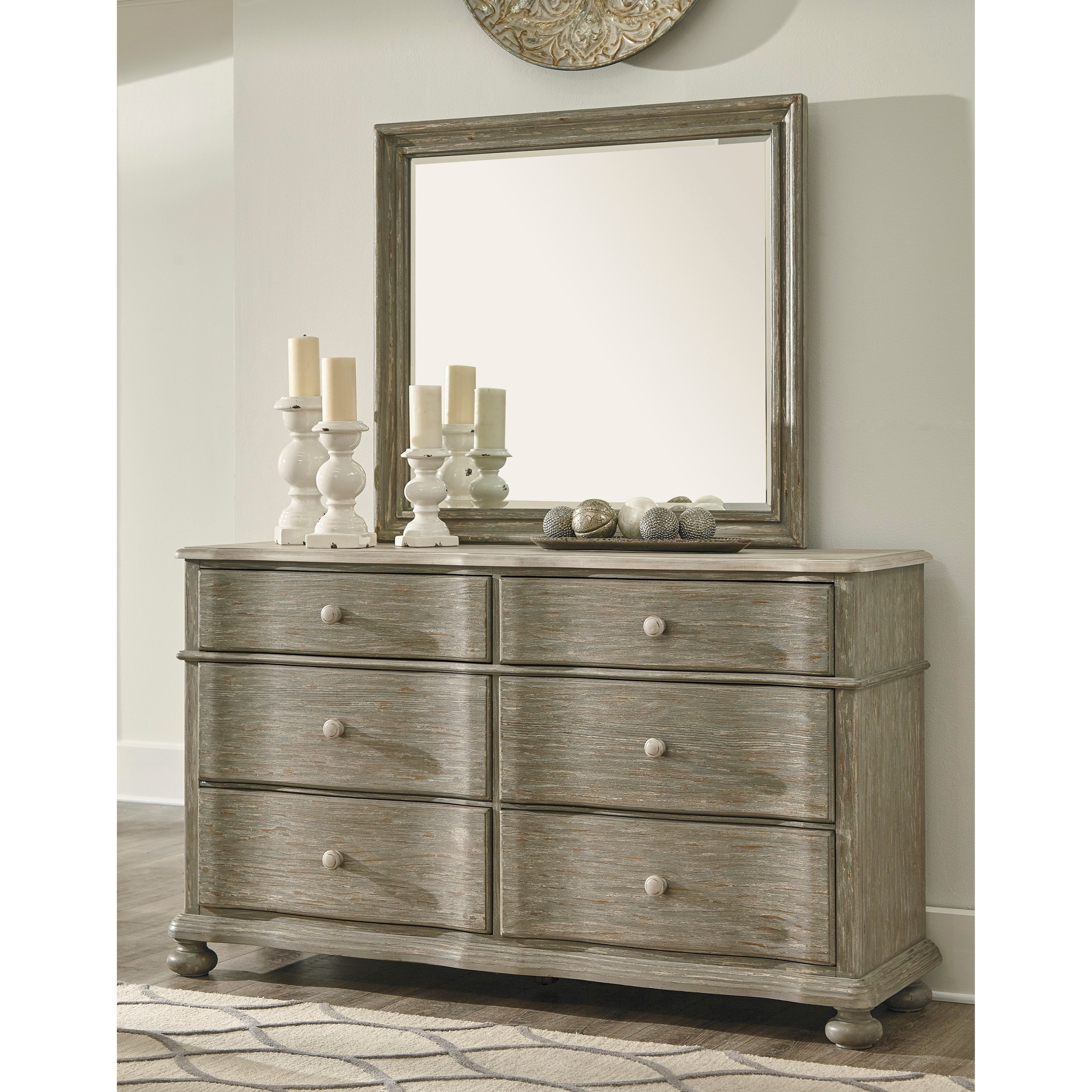 Signature Design By Ashley Marleny Cottage Style Dresser In Rustic