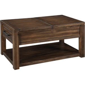 Signature Design By Ashley Marleza Acacia Veneer Rectangular Lift Top Cocktail Table Standard Furniture Cocktail Coffee Tables