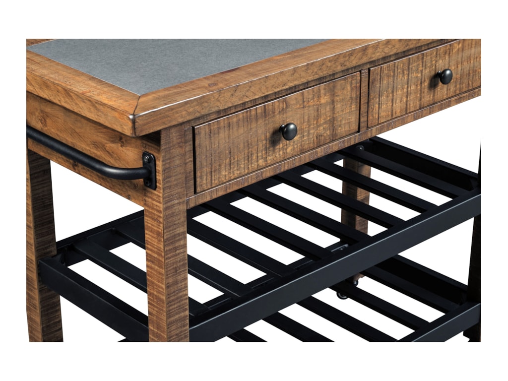 Signature Design By Ashley Marlijo D300 466 Pine Kitchen Cart With Signature Design By Ashley Marlijo D300 466 Pine Kitchen Cart With