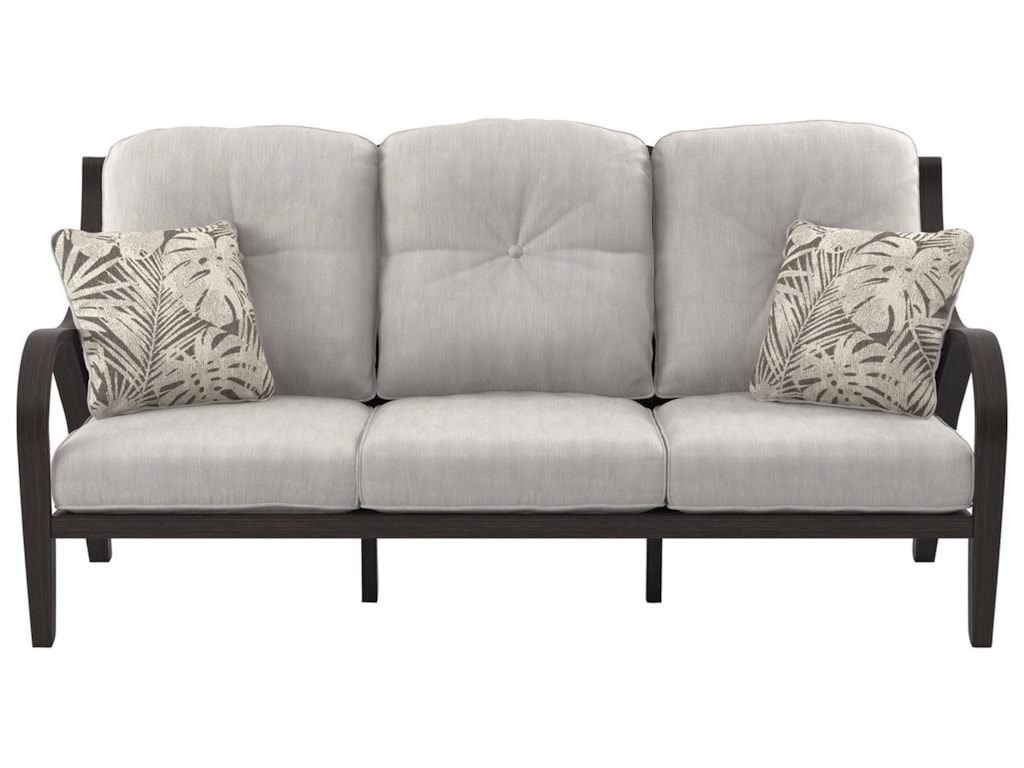 Charleston Outdoor Sofa With Cushions Rotmans Sofas Signature Design By Ashley Charlestonsofa With Cushion