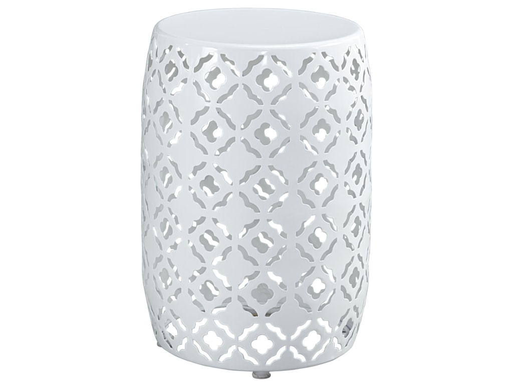 Ashley Signature Design Marxim Moroccan Drum Table Style Round End - Ashley Signature Design Marxim Moroccan Drum Table Style Round End Table Inwhite Finish Dunk Bright Furniture End Tables ashley signature design marxim moroccan drum table style round end - ashley signature design marxim moroccan drum table style round end table inwhite finish dunk bright furniture end tables