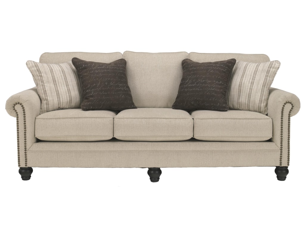 Signature Design By Ashley Milari Linen 1300039 Transitional Queen Signature Design By Ashley Milari Linenqueen Sofa Sleeper