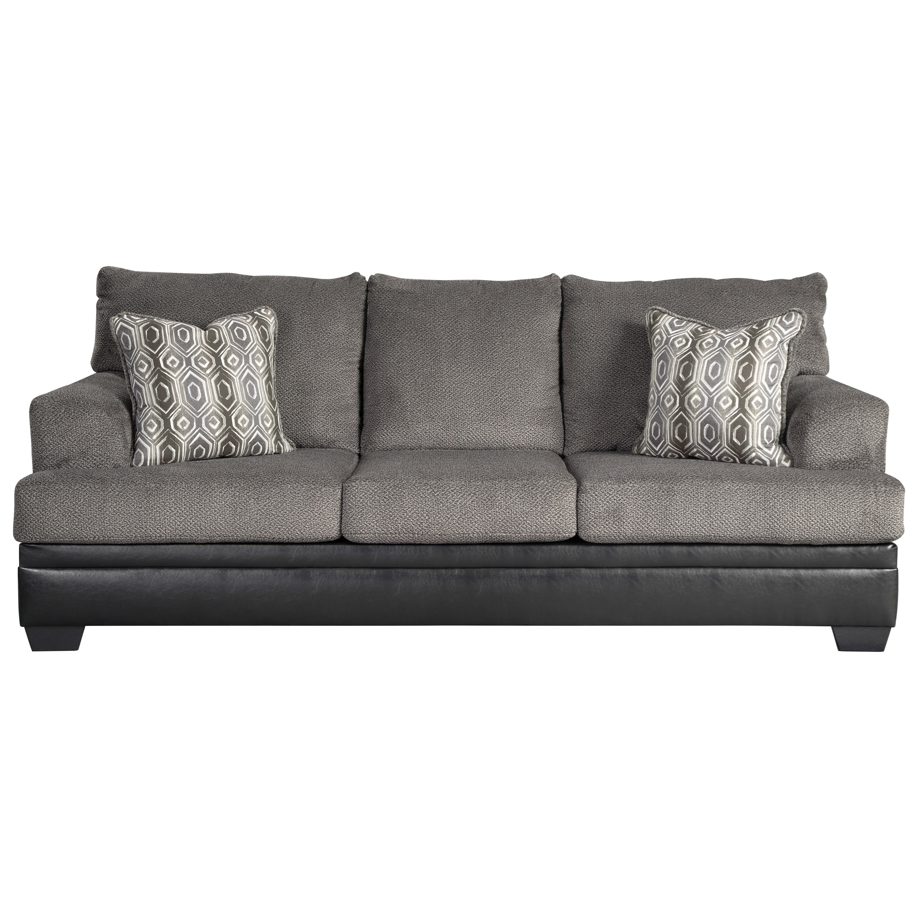Signature Design By Ashley Millingar 7820238 Contemporary Sofa With Two Tone Upholstery Pilgrim Furniture City Sofas