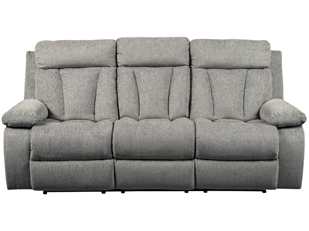 Mitchiner Casual Reclining Sofa With Drop Down Table By Signature Design Ashley At Royal Furniture