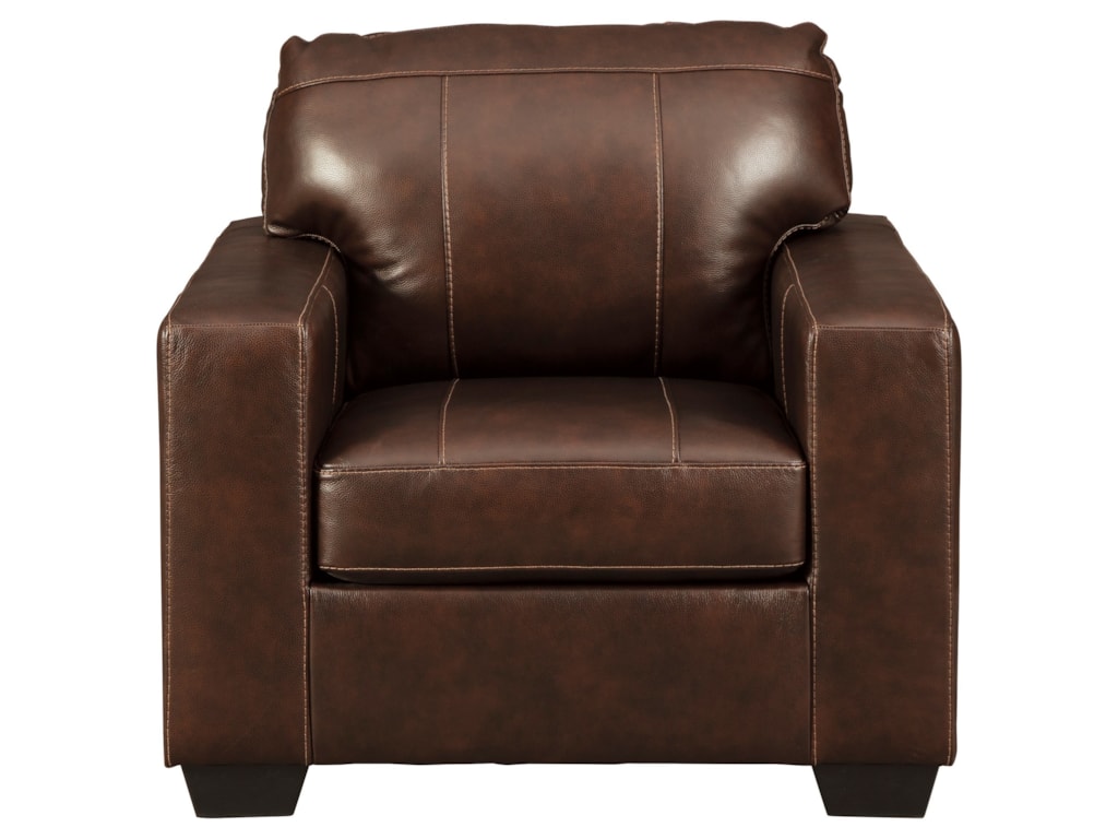 Signature Design By Ashley Morelos Contemporary Leather Match Chair Royal Furniture Upholstered Chairs