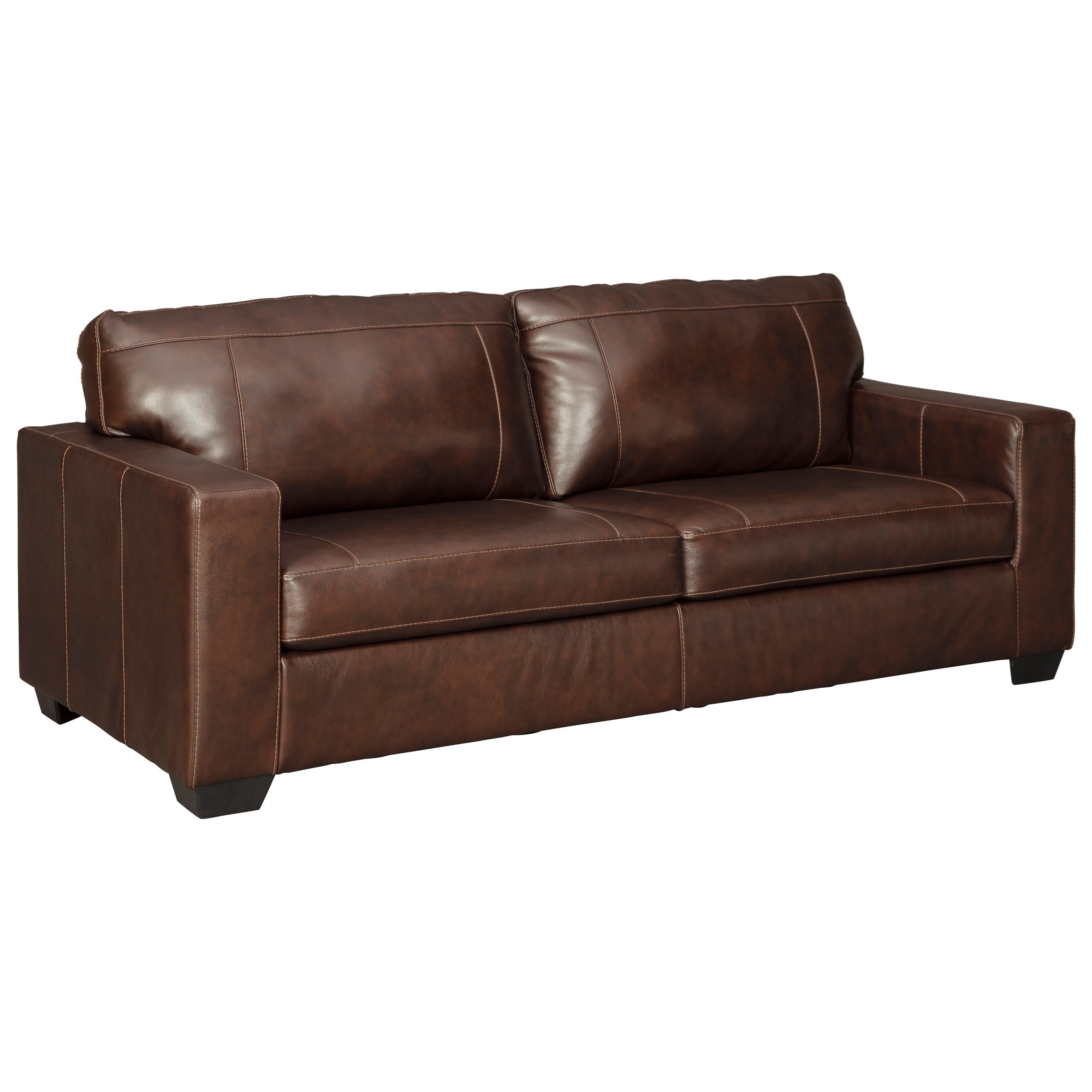 Signature Design By Ashley Morelos Contemporary Leather Match Sofa