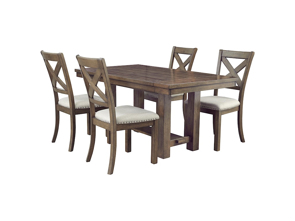 Dining Room 5 Piece Sets Wood And Metal