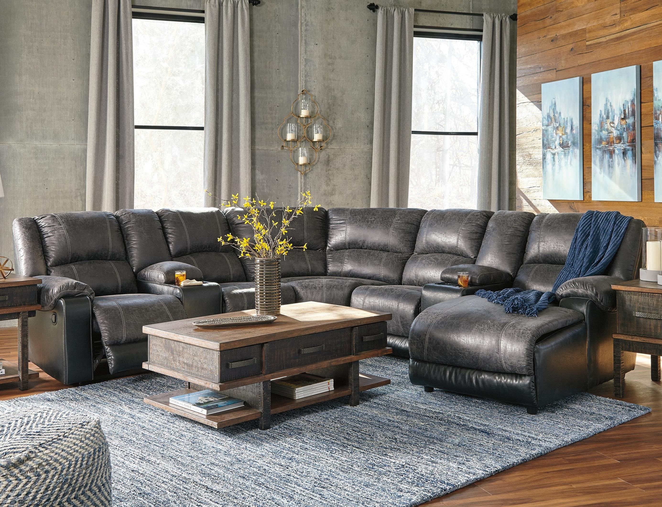 sectional sofa with chaise and recliner