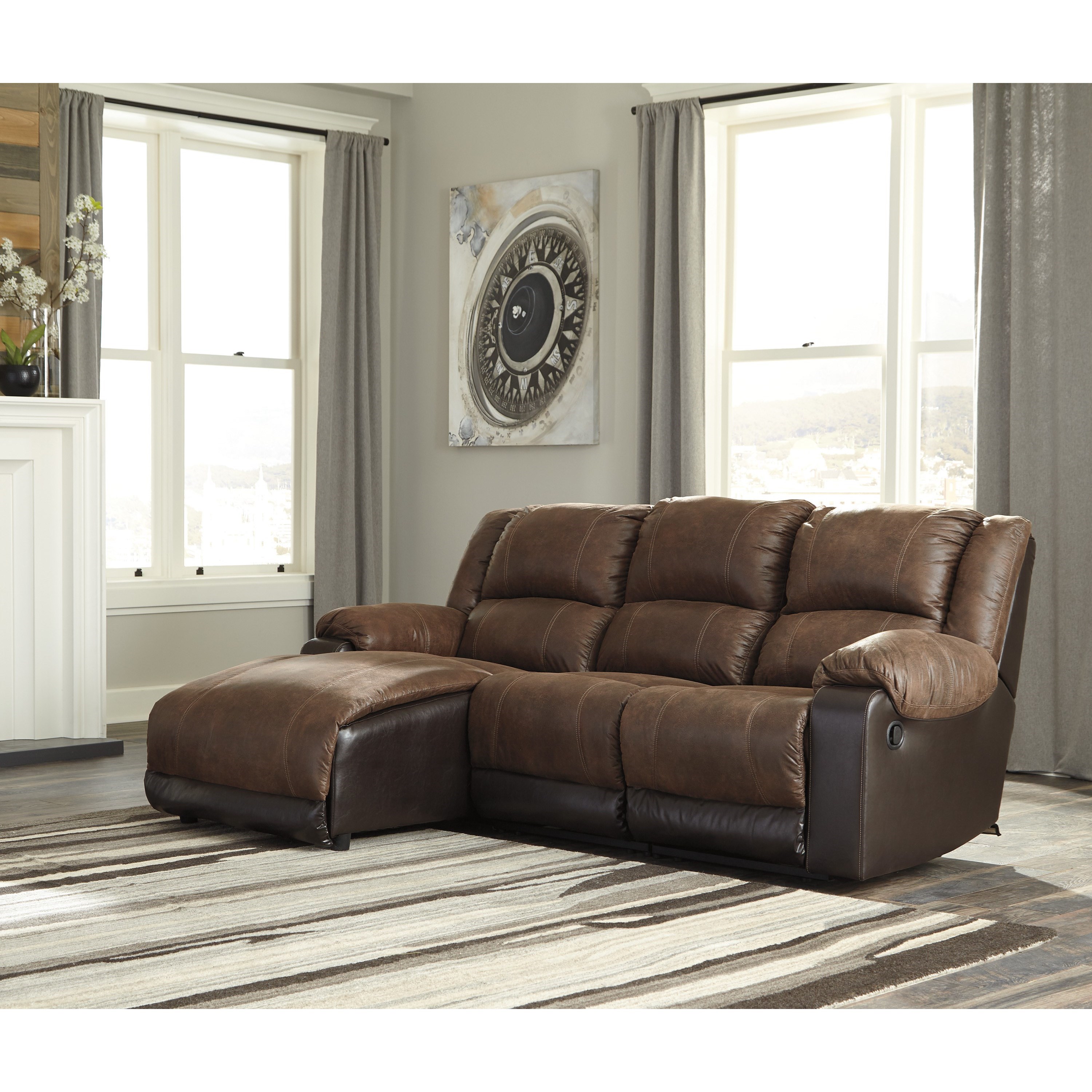 ashley 3 seater recliner sofa
