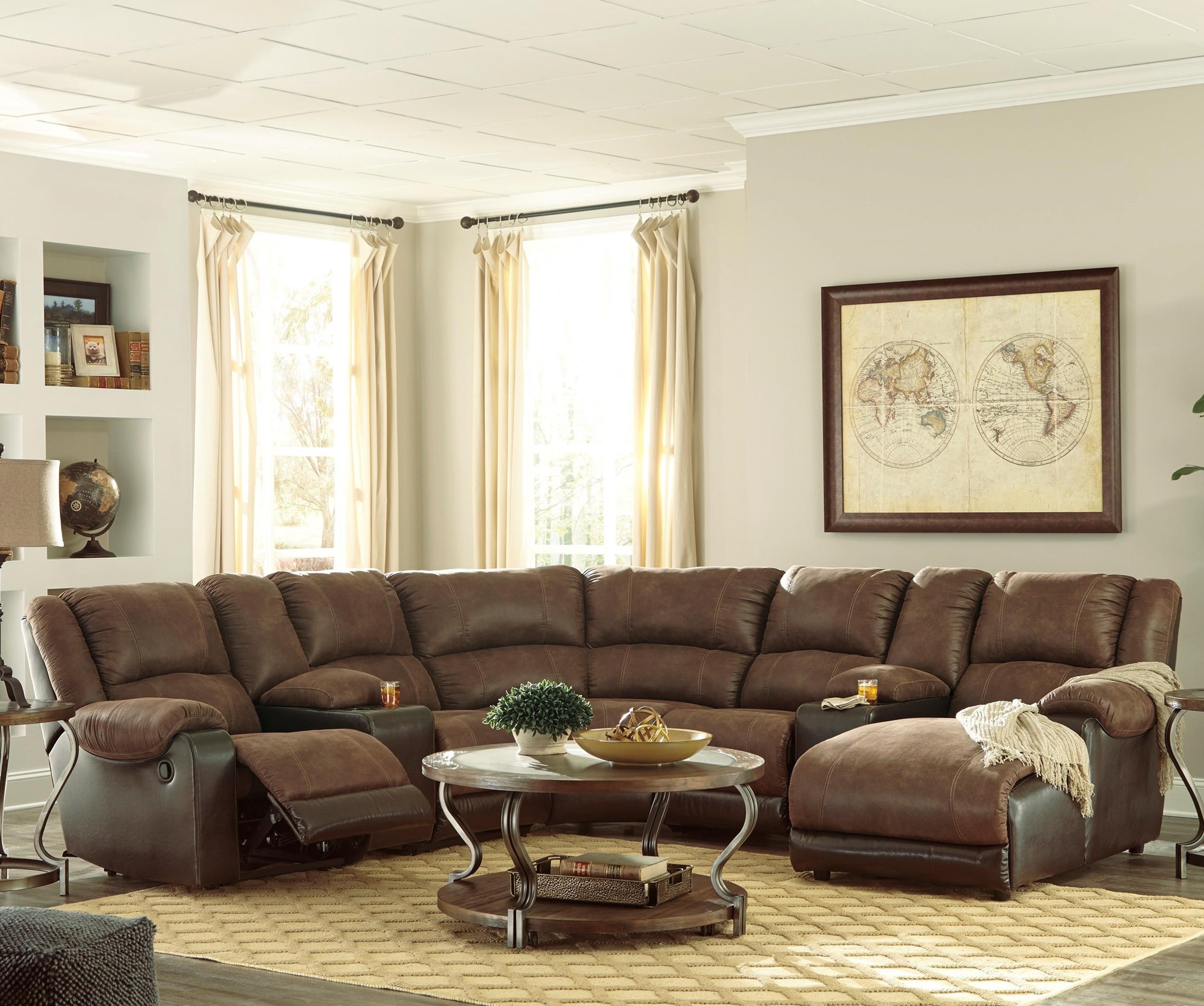 sectional sofa with chaise and recliner