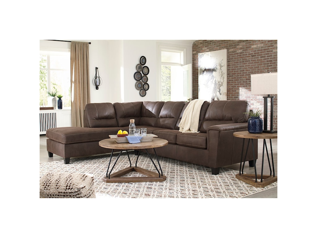 Signature Design By Ashley Navi 2 Piece Sectional With Left Chaise Conlin S Furniture Sectional Sofas
