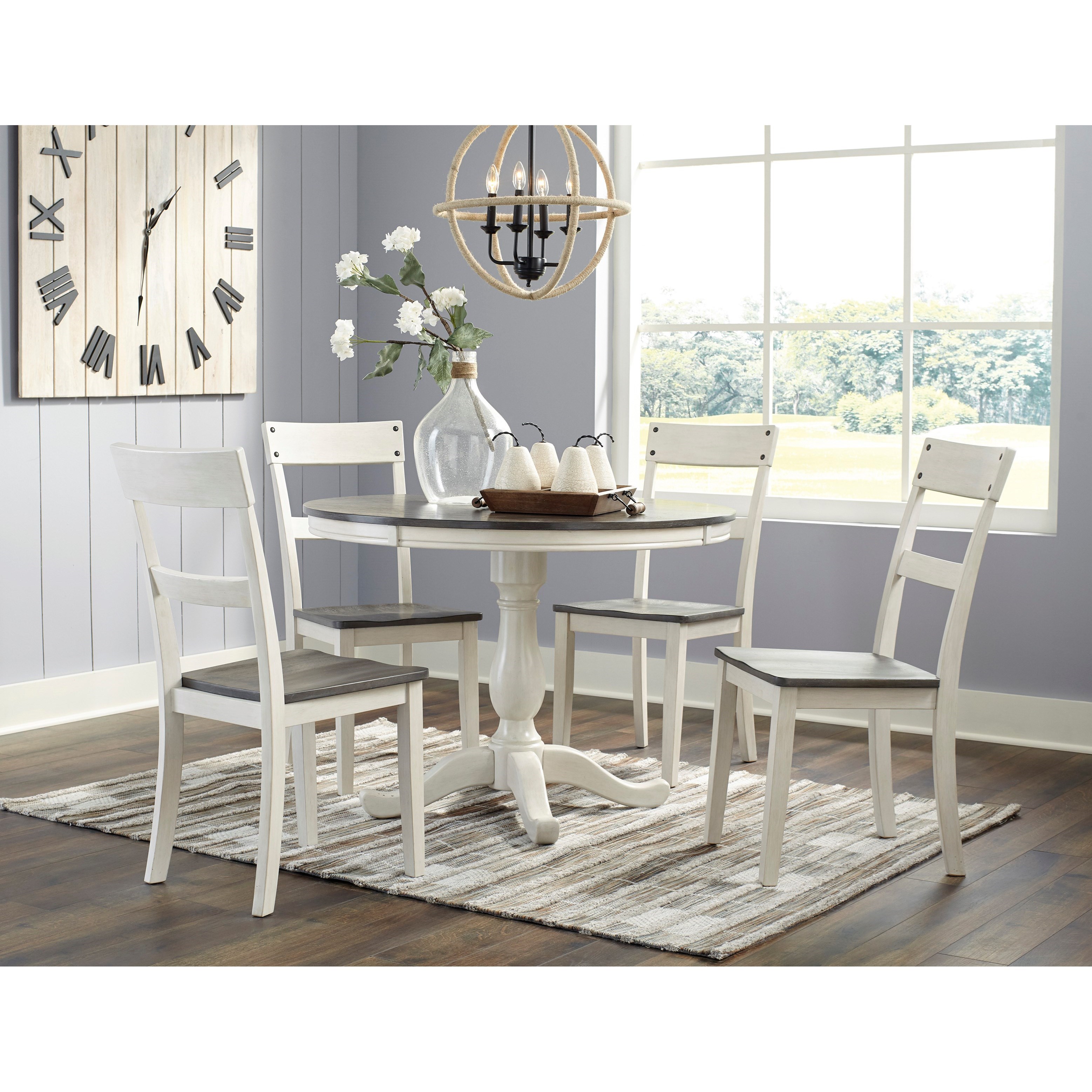 ashley farmhouse table and chairs