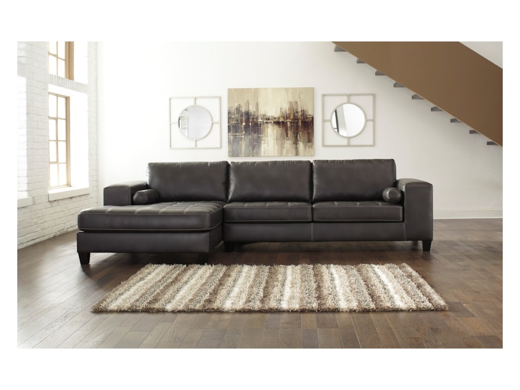 Signature Design By Ashley Nokomis Contemporary Faux Leather Nokomis Contemporary Faux Leather