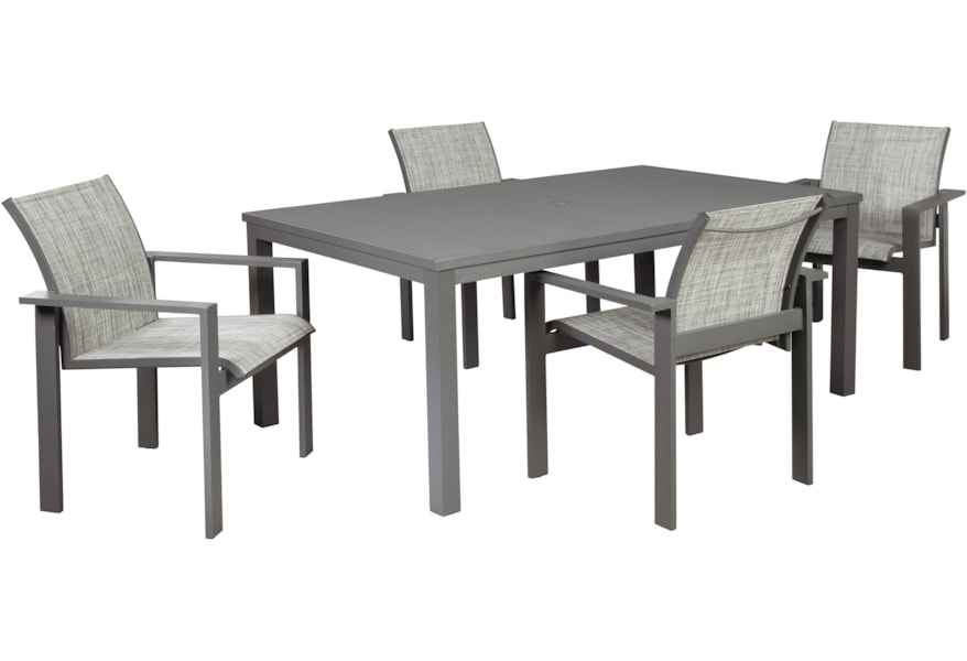 Benchcraft Okada 5 Piece Outdoor Dining Set Virginia Furniture Market Outdoor Dining Sets