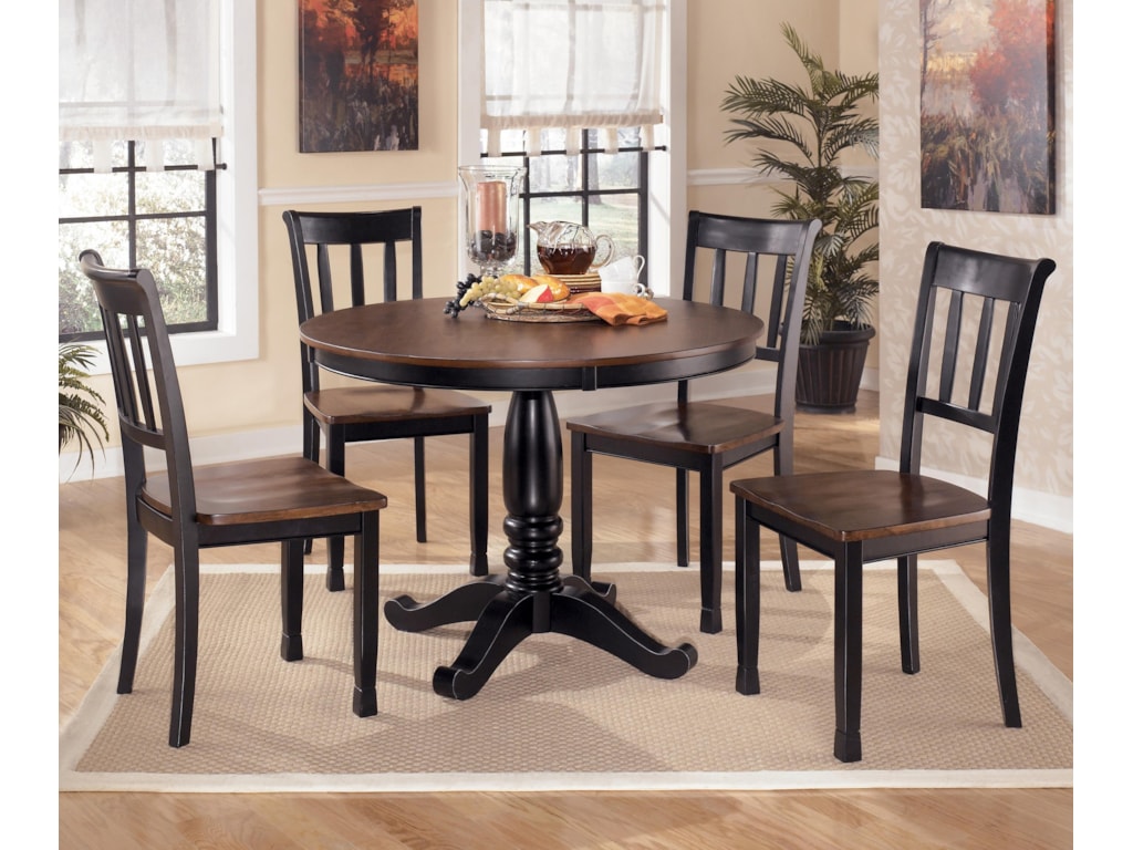 Ashley Signature Design Owingsville5 Piece Round Dining Table Set Ashley Signature Design Owingsville5 Piece Round Dining Table Set