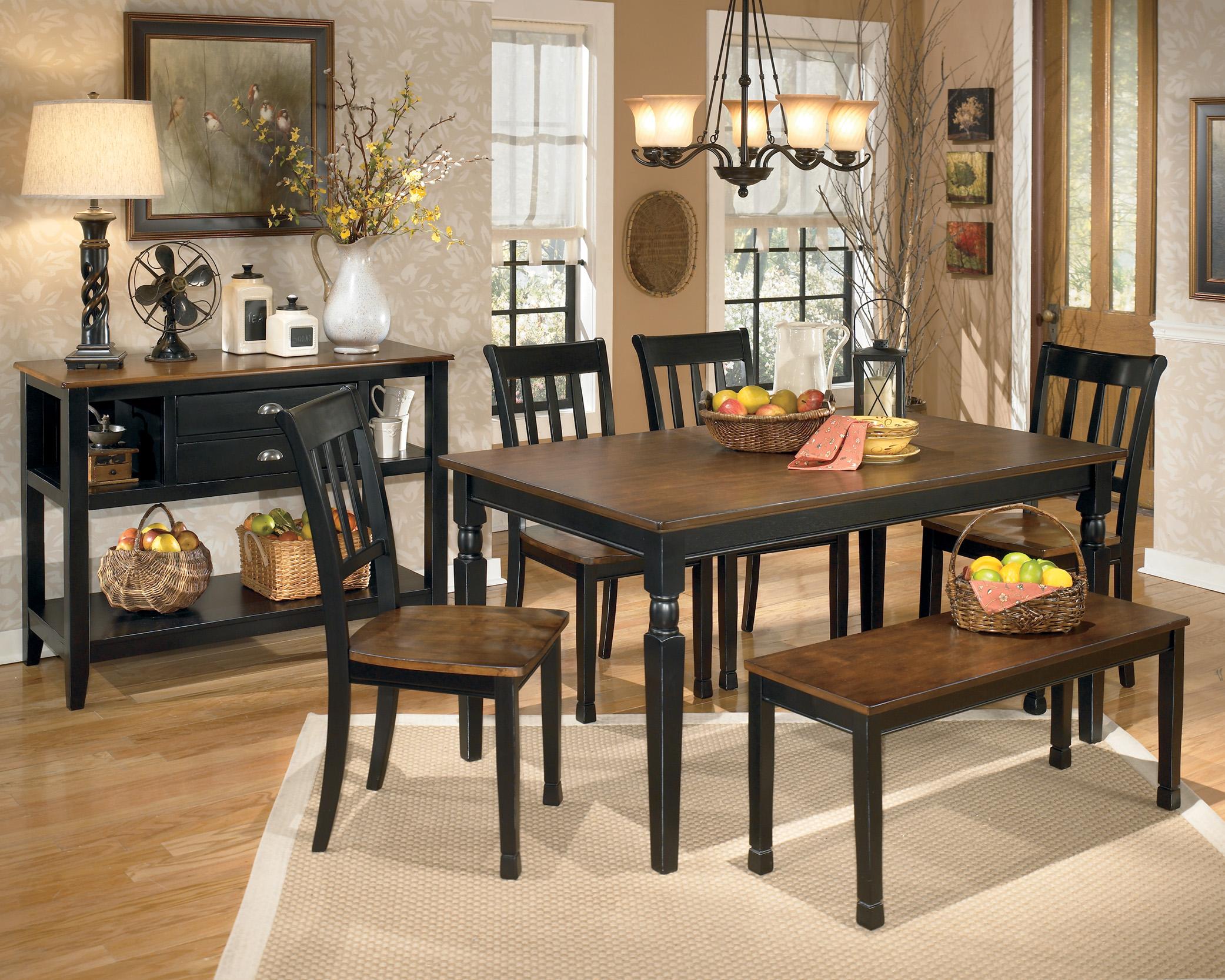 Owingsville 6-Piece Rectangular Table Set with Bench
