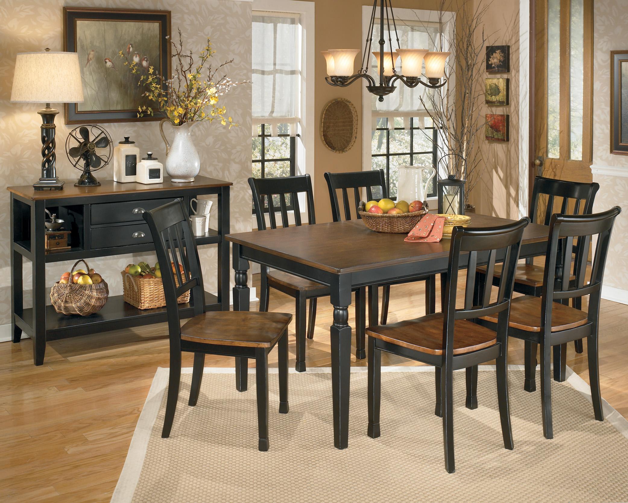 Signature Design By Ashley Owingsville Rectangular Dining Room Table Houston S Yuma Furniture Kitchen Tables