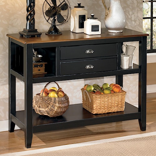 Signature Design By Ashley Owingsville Two-Tone Dining Room Server Signature Design by Ashley Owingsville Two-Tone Dining Room Server - Signature Design By Ashley Owingsville Two-Tone Dining Room Server