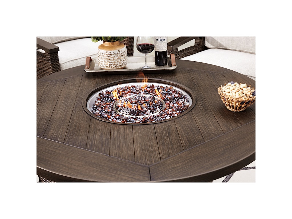 Signature Design by Ashley Paradise Trail Outdoor Fire Pit ...