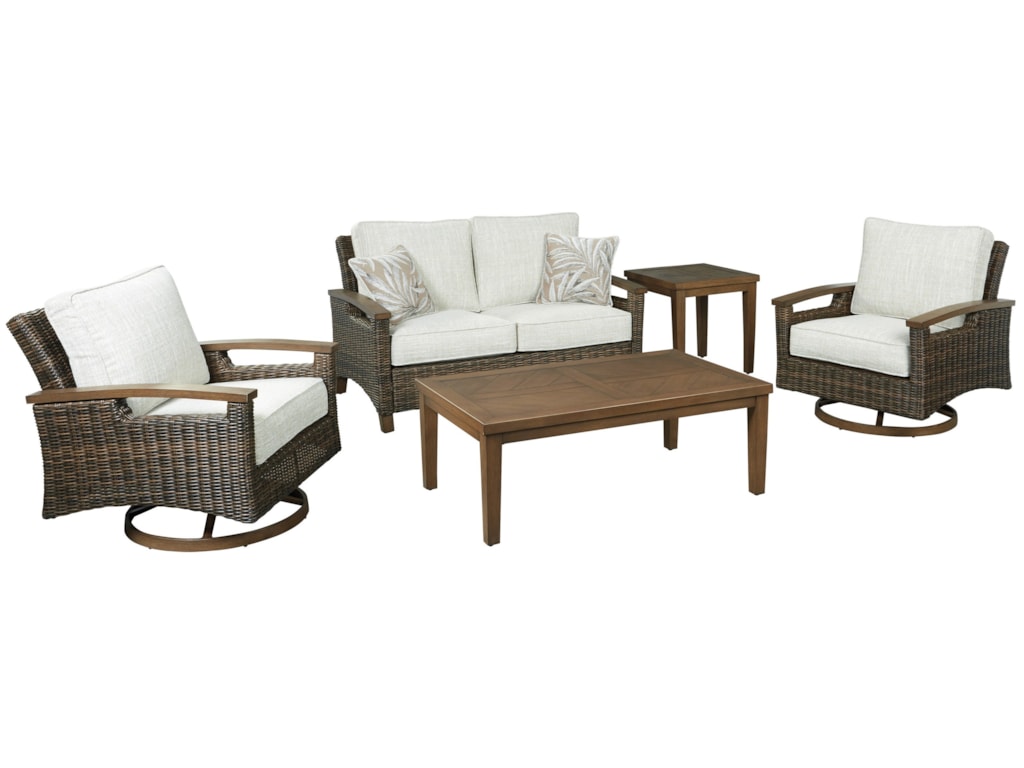 Signature Design By Ashley Paradise Trail Outdoor Conversation Set Signature Design By Ashley Paradise Trail Outdoor Conversation Set Household Furniture Sets Chat
