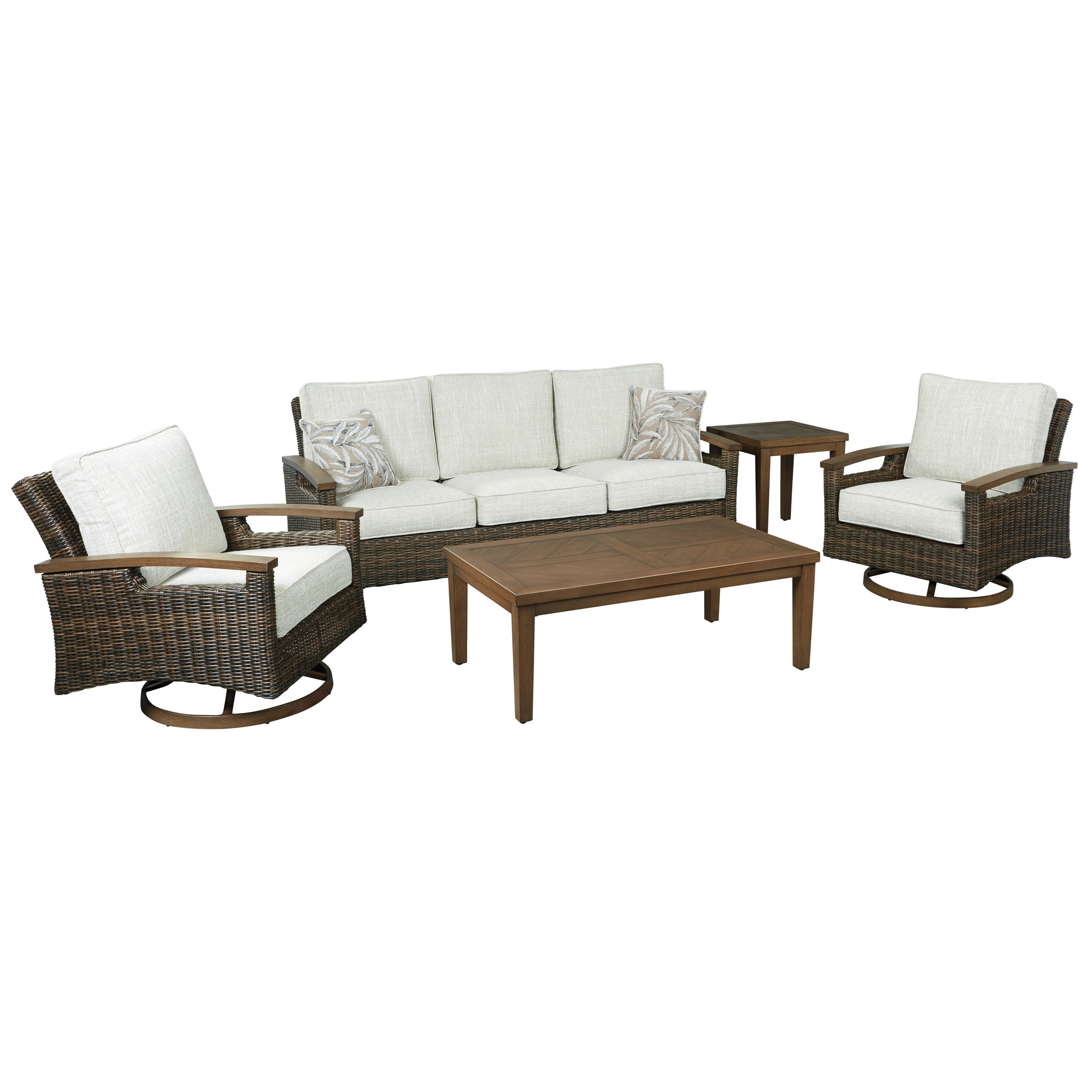Signature Design By Ashley Paradise Trail Outdoor Conversation Set