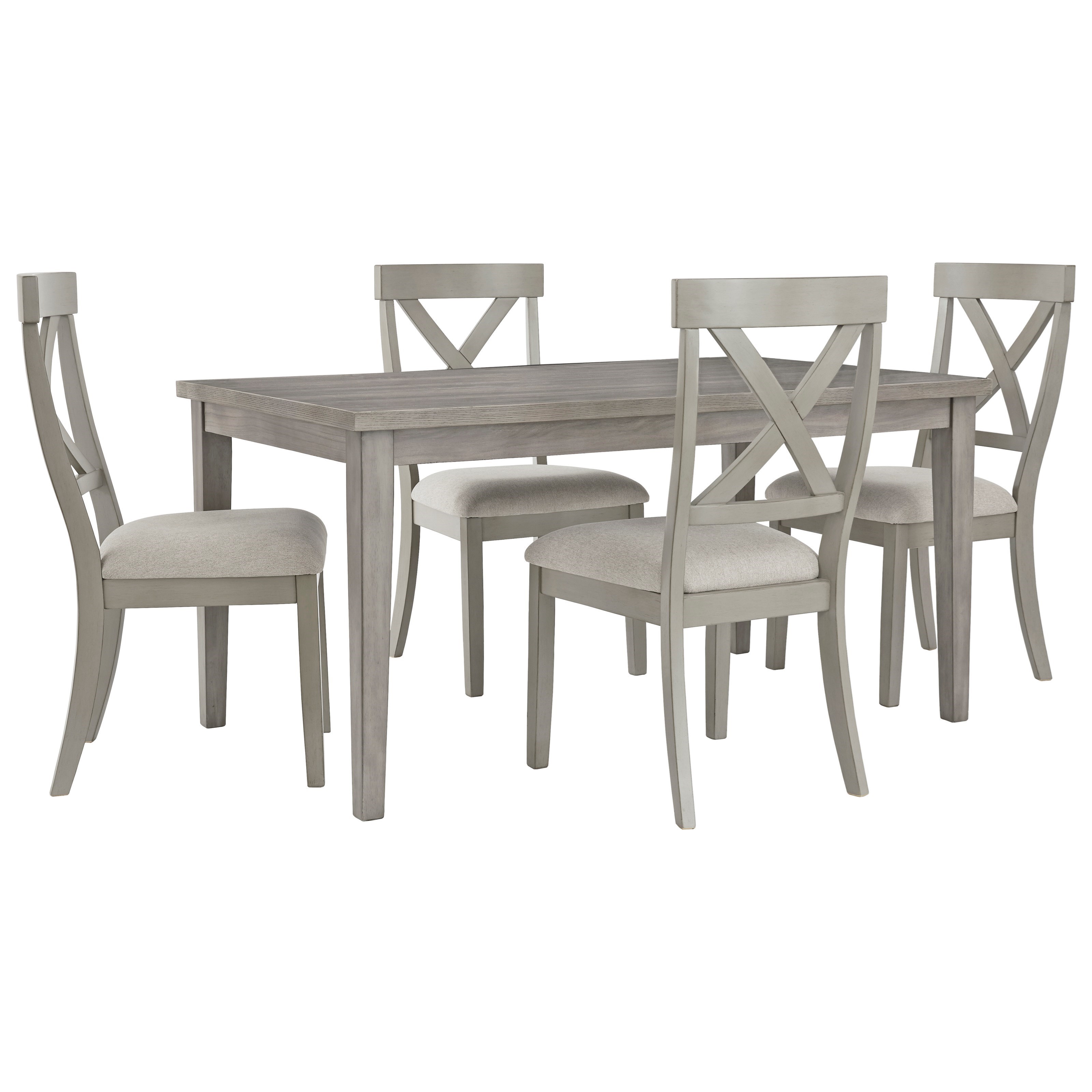 Signature Design By Ashley Parellen Casual 5 Piece Table And Chair Set Royal Furniture Dining 5 Piece Sets
