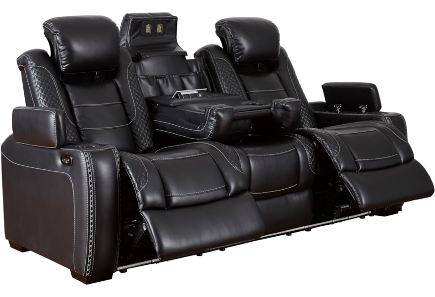 Ashley leather reclining sofa