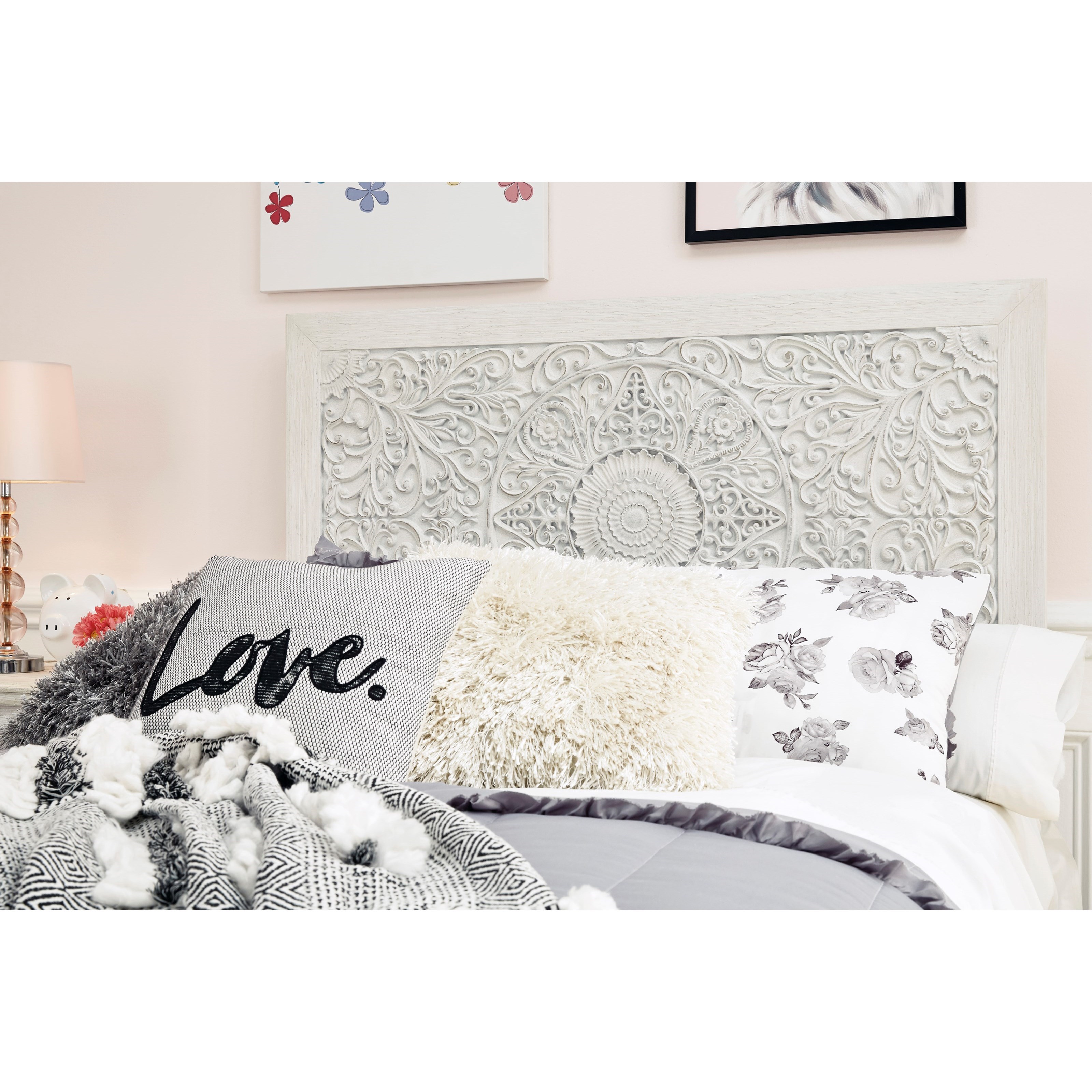 Ashley Signature Design Paxberry Full Panel Bed With Carved Detail