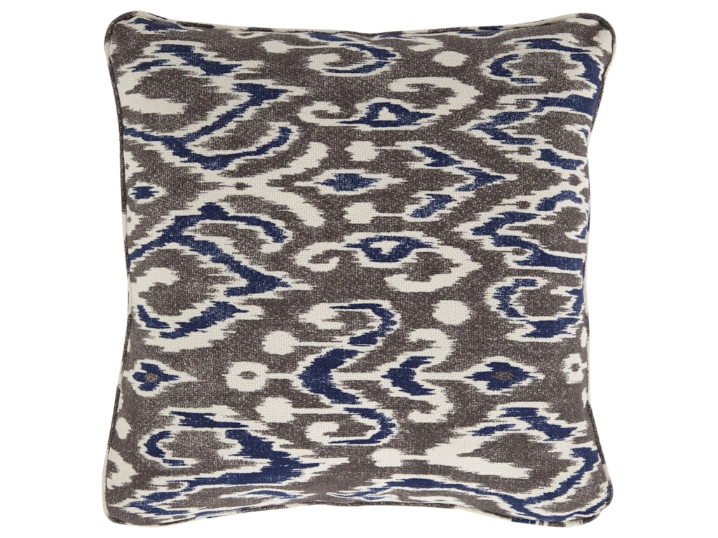 Signature Design By Ashley Pillows A1000489p Kenley Blue Brown Signature Design By Ashley Pillowskenley Blue Brown Pillow