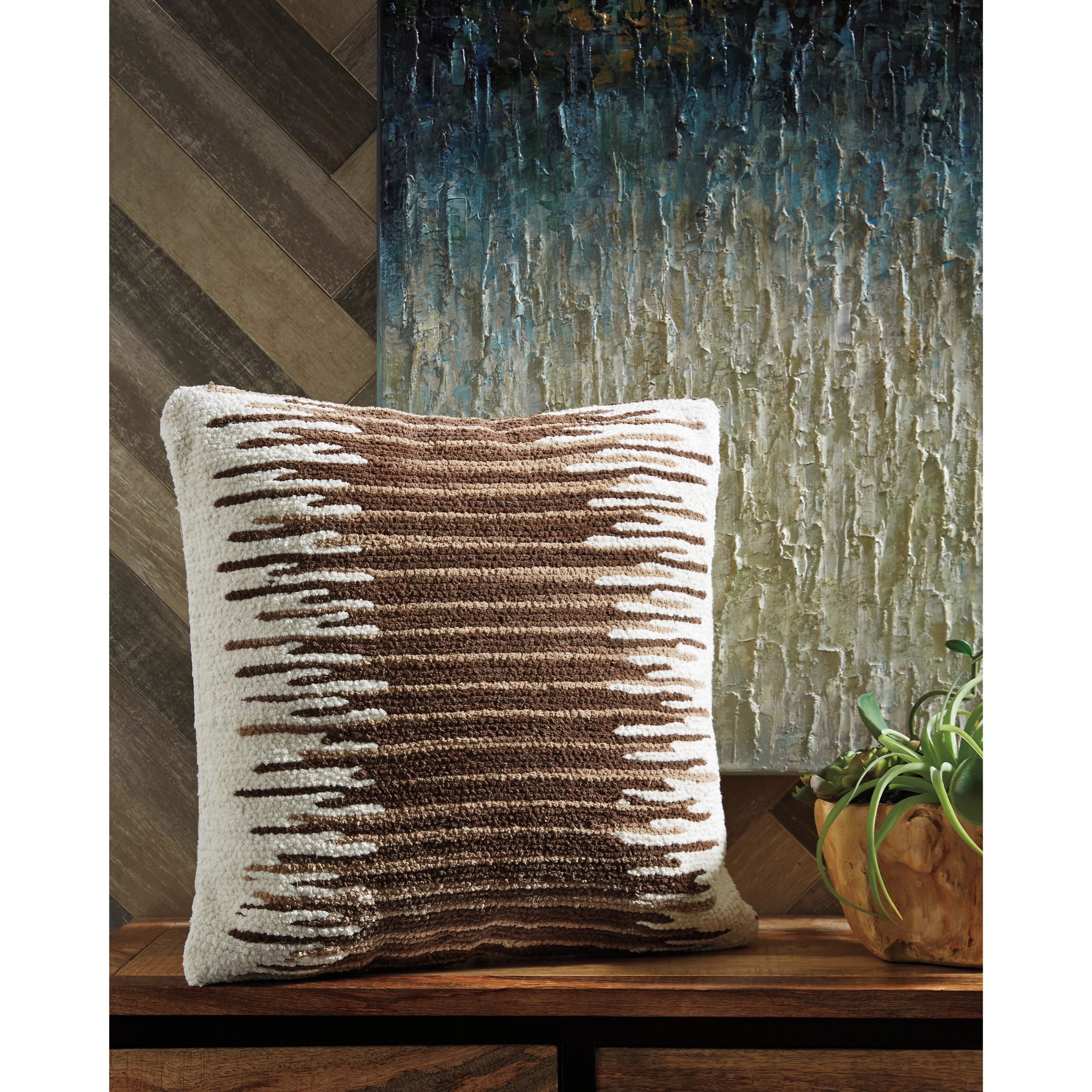 Ashley Signature Design Pillows A1000796p Wycombe Cream Brown