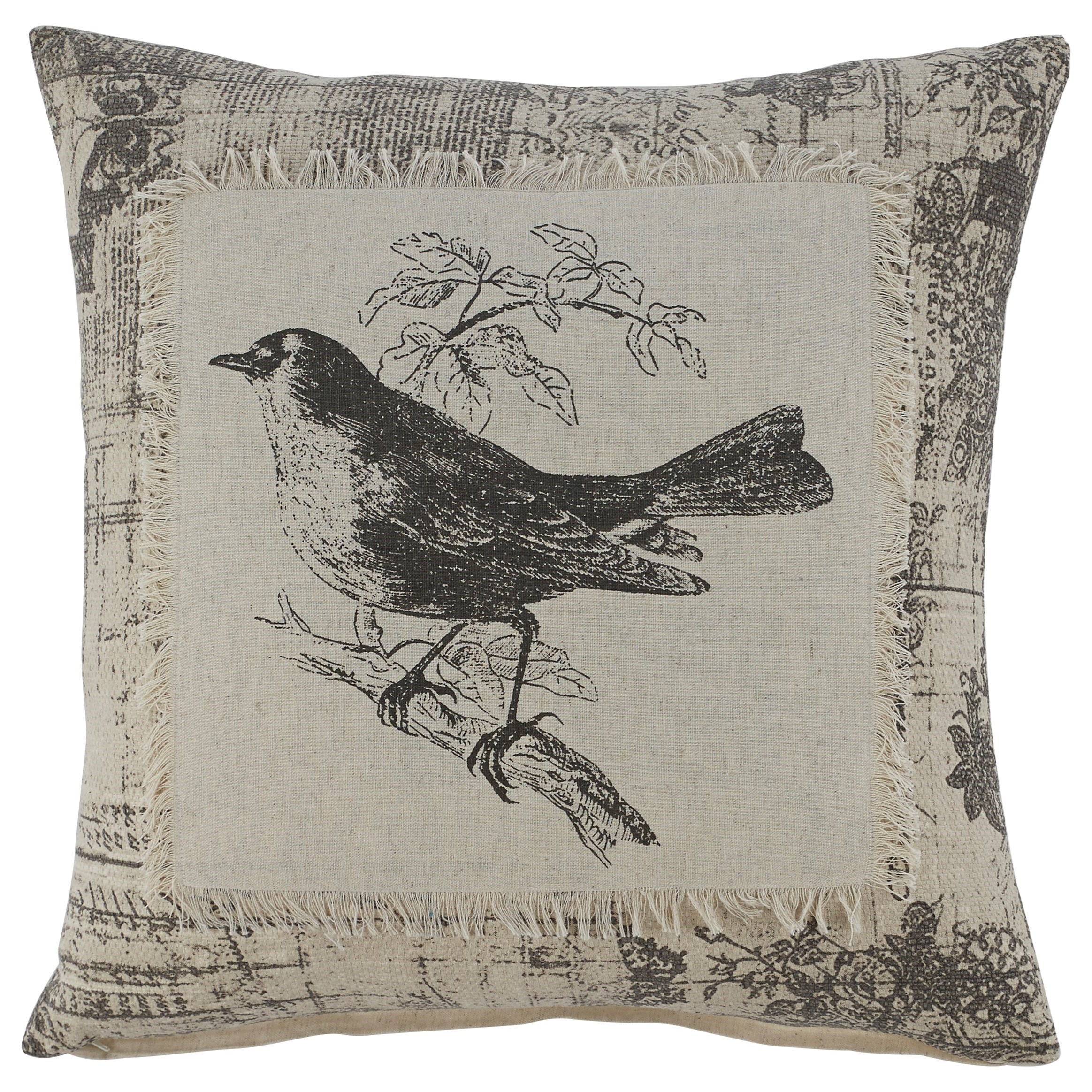 Signature Design By Ashley Pillows Monissa Black Cream Pillow