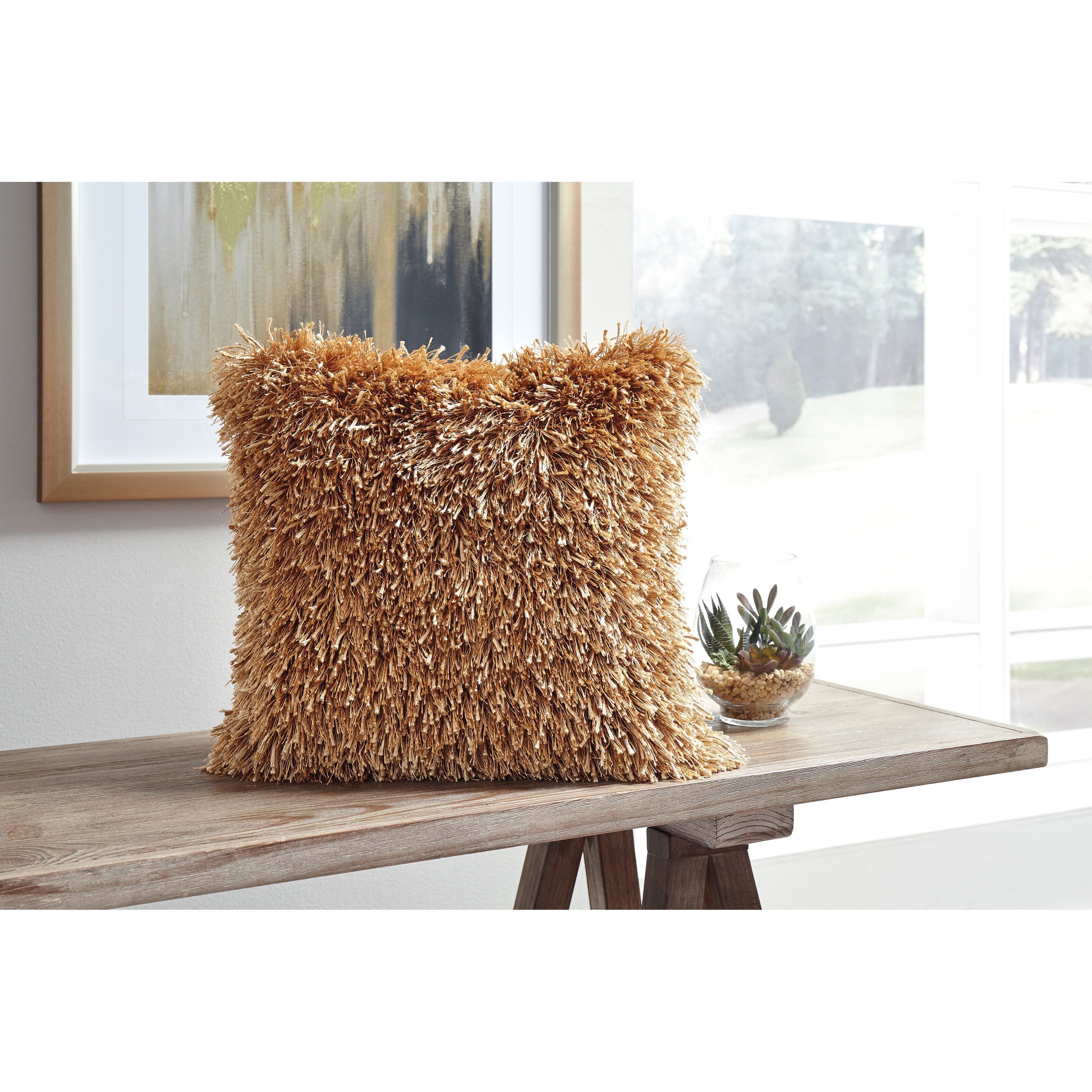 Signature Design By Ashley Pillows A1000836p Jasmen Gold Pillow