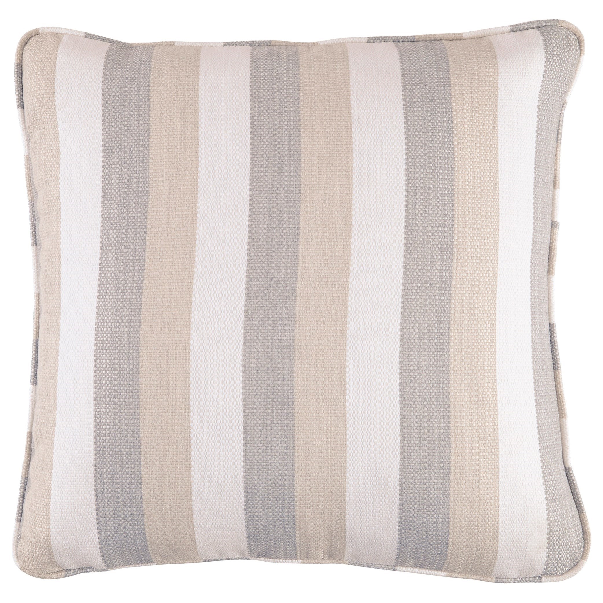 Signature Design By Ashley Pillows A1000869p Mistelee Tan Cream Gray Pillow Northeast Factory Direct Throw Pillows