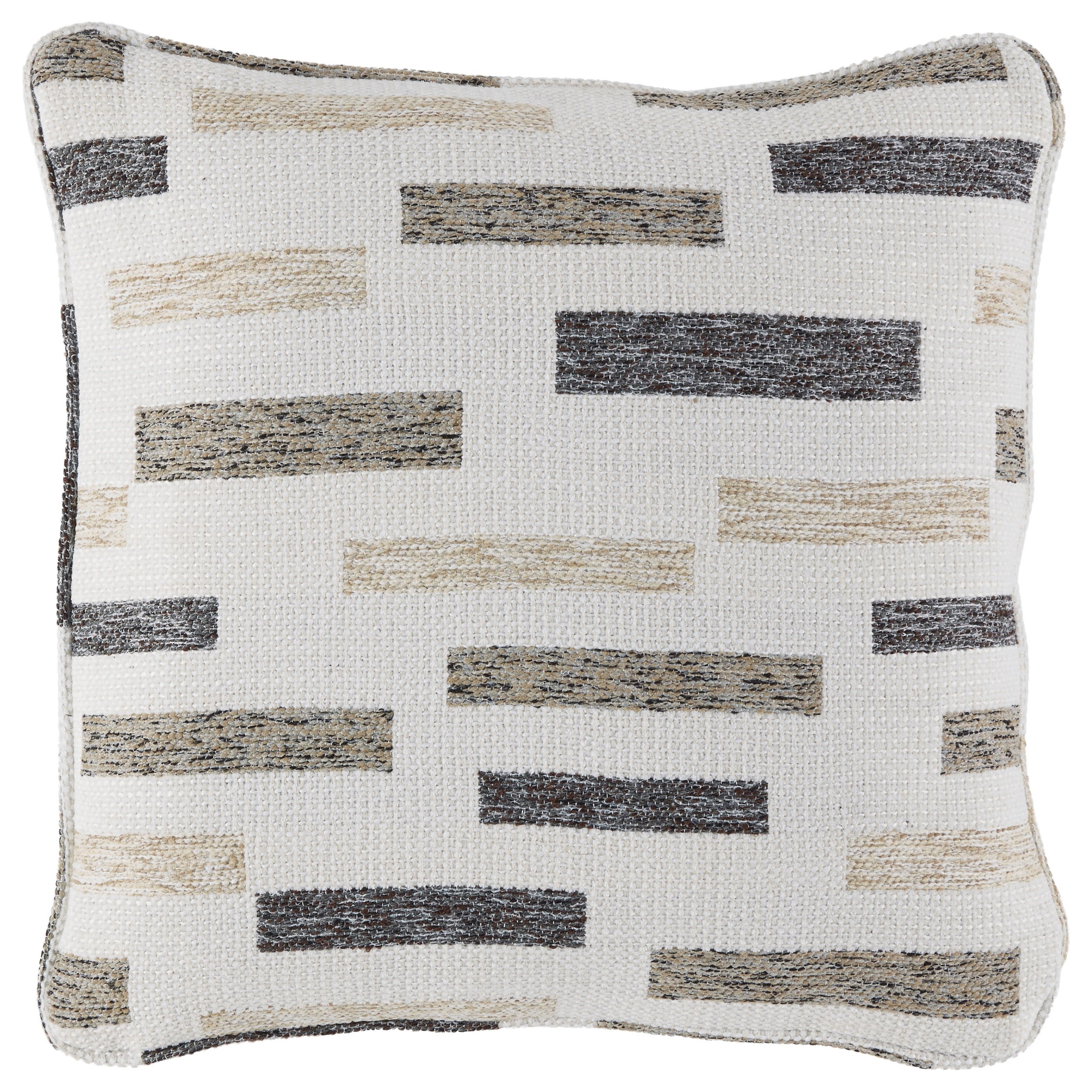 white and tan pillows