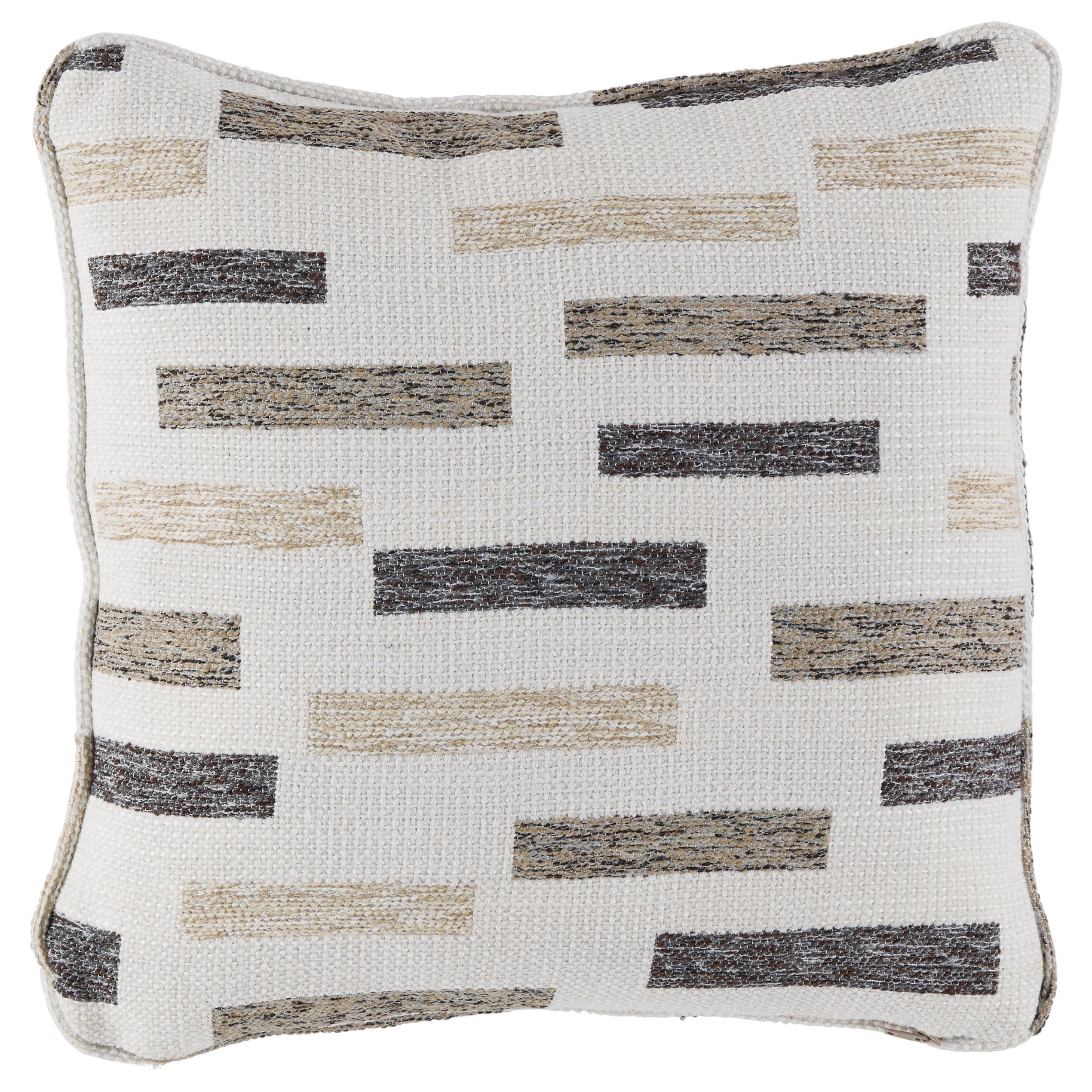 Ashley Signature Design Pillows Crockett Black Brown Cream Pillow Johnny Janosik Throw Pillows
