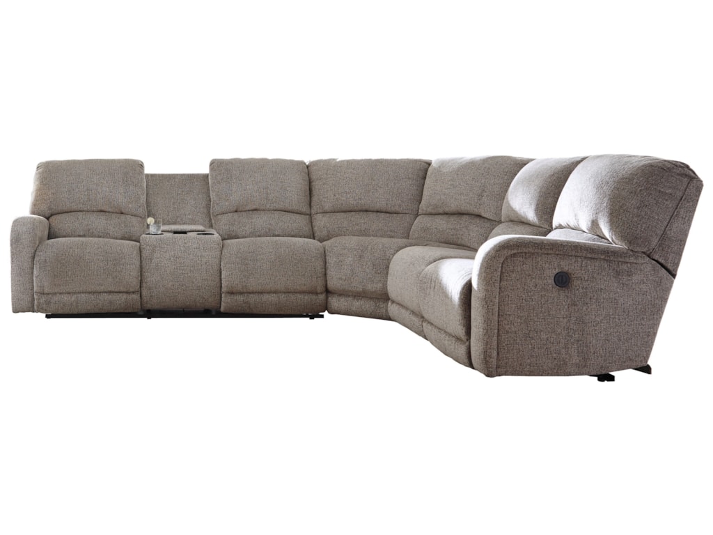 Signature Design By Ashley Pittsfield Reclining Sectional With Signature Design By Ashley Pittsfield Reclining Sectional With Console