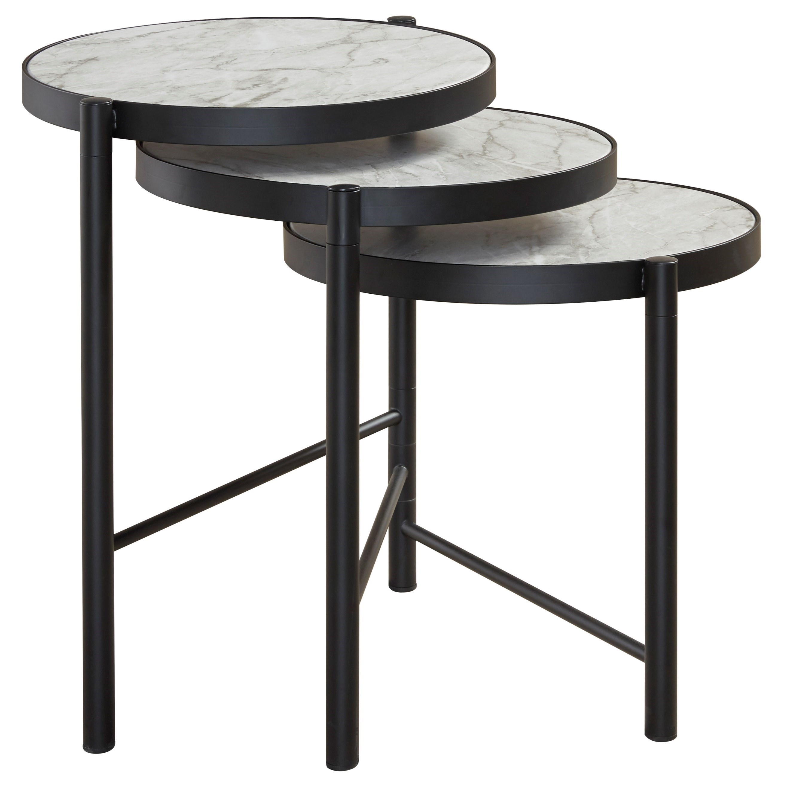 Styleline Plannore T148 8 Round Cocktail Table With Multi Level Faux Marble Top Efo Furniture Outlet Cocktail Coffee Tables Each one has a mirror base in a polished stainless steel or brushed brass nordic iron art solid wood tea table drawing room coffee table round table side small living room sofa leisure tea coffee table tea stand reception table.