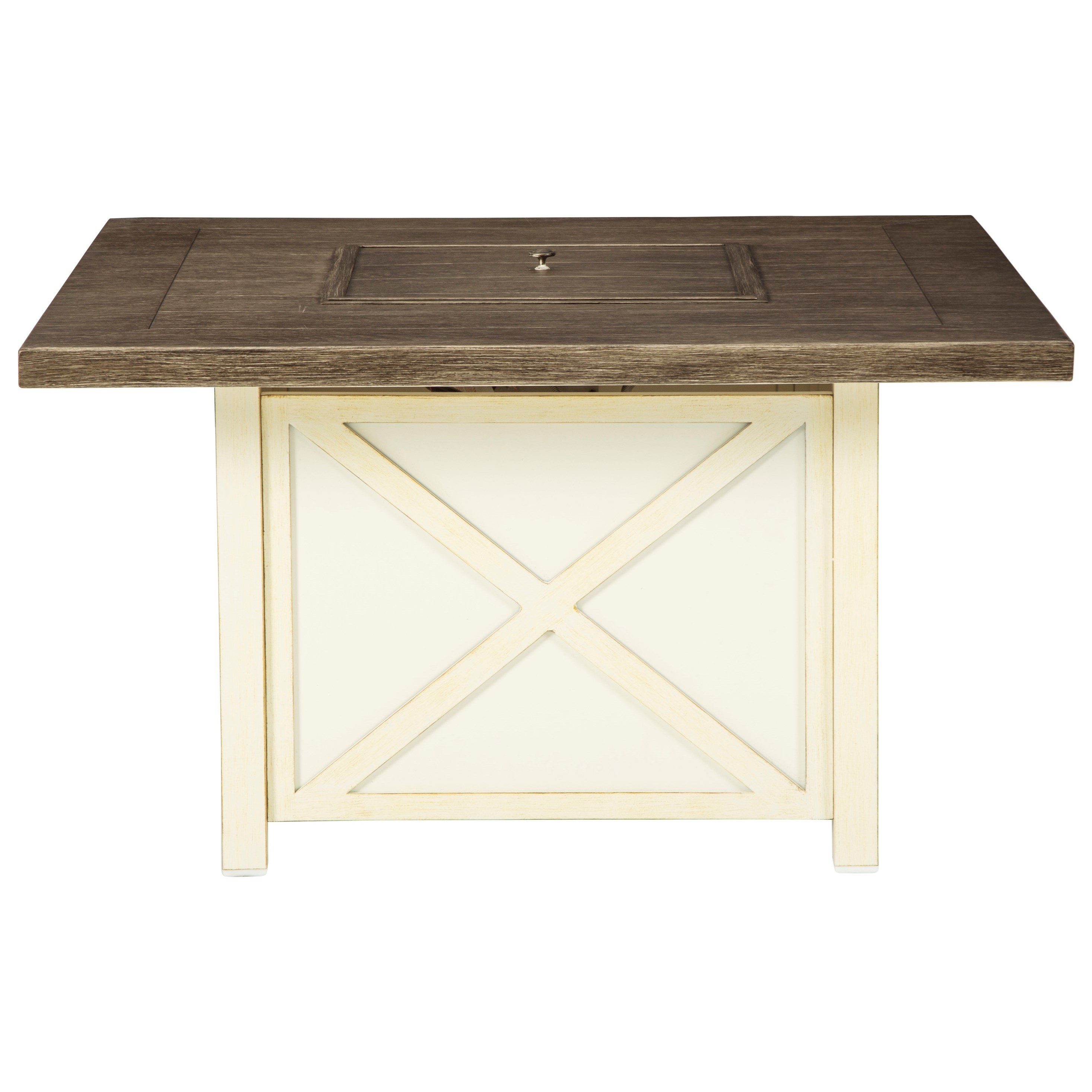 Signature Design By Ashley Preston Bay Farmhouse Style Square Fire