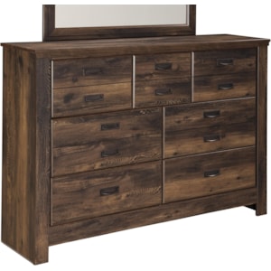 Signature Design By Ashley Quinden B246 31 Rustic Dresser With 7 Drawers Northeast Factory Direct Dressers