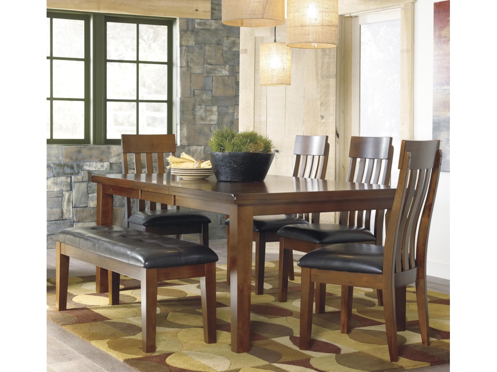 Signature Design By Ashley Ralene Casual 6 Piece Dining Set With Butterfly Extension Leaf Bench Wayside Furniture Table Chair Set With Bench Signature Design By Ashley Ralene Casual 6 Piece Dining Set With Butterfly Extension Leaf Bench Wayside Furniture Table Chair Set With Bench