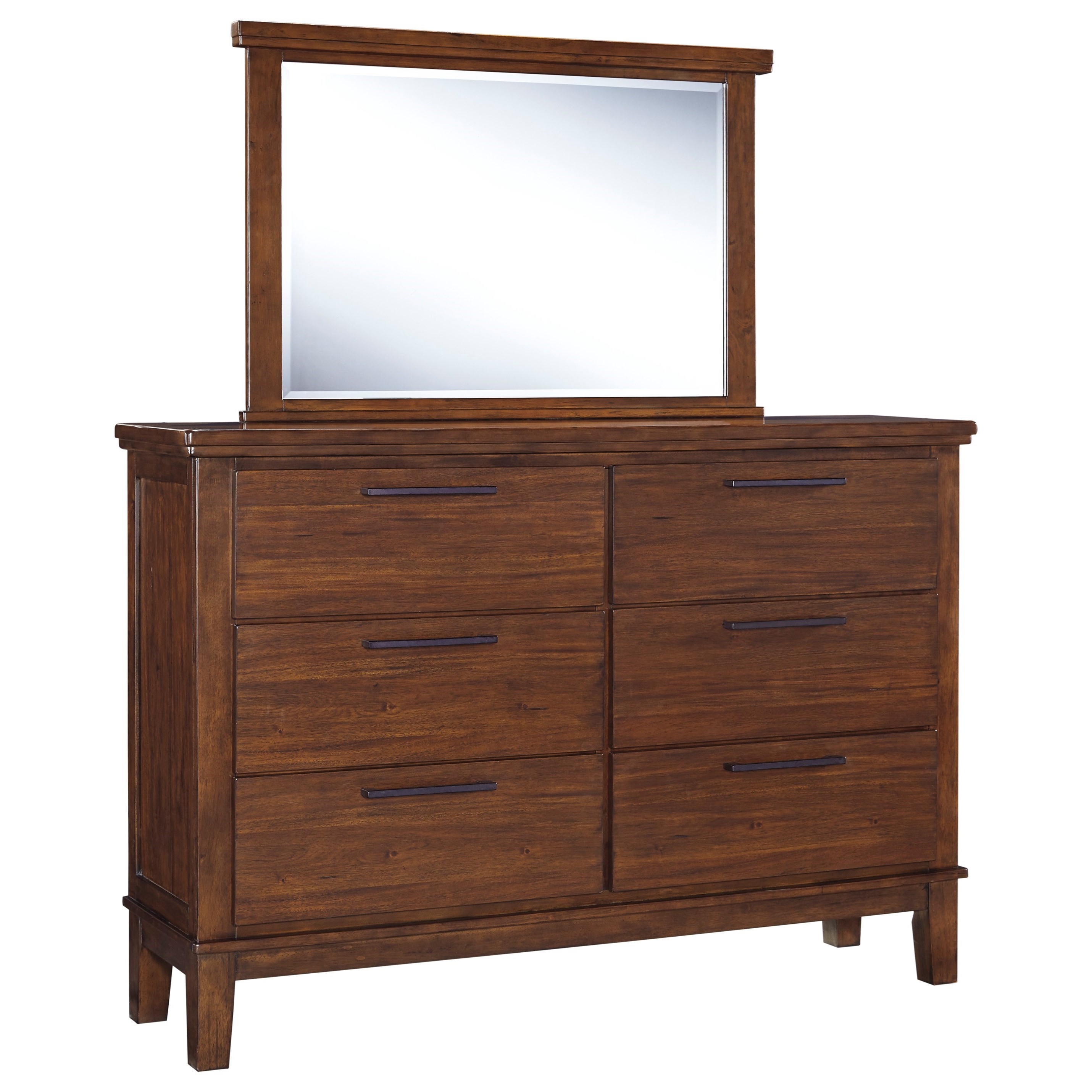 Signature Design By Ashley Ralene Dresser With Contemporary Bar